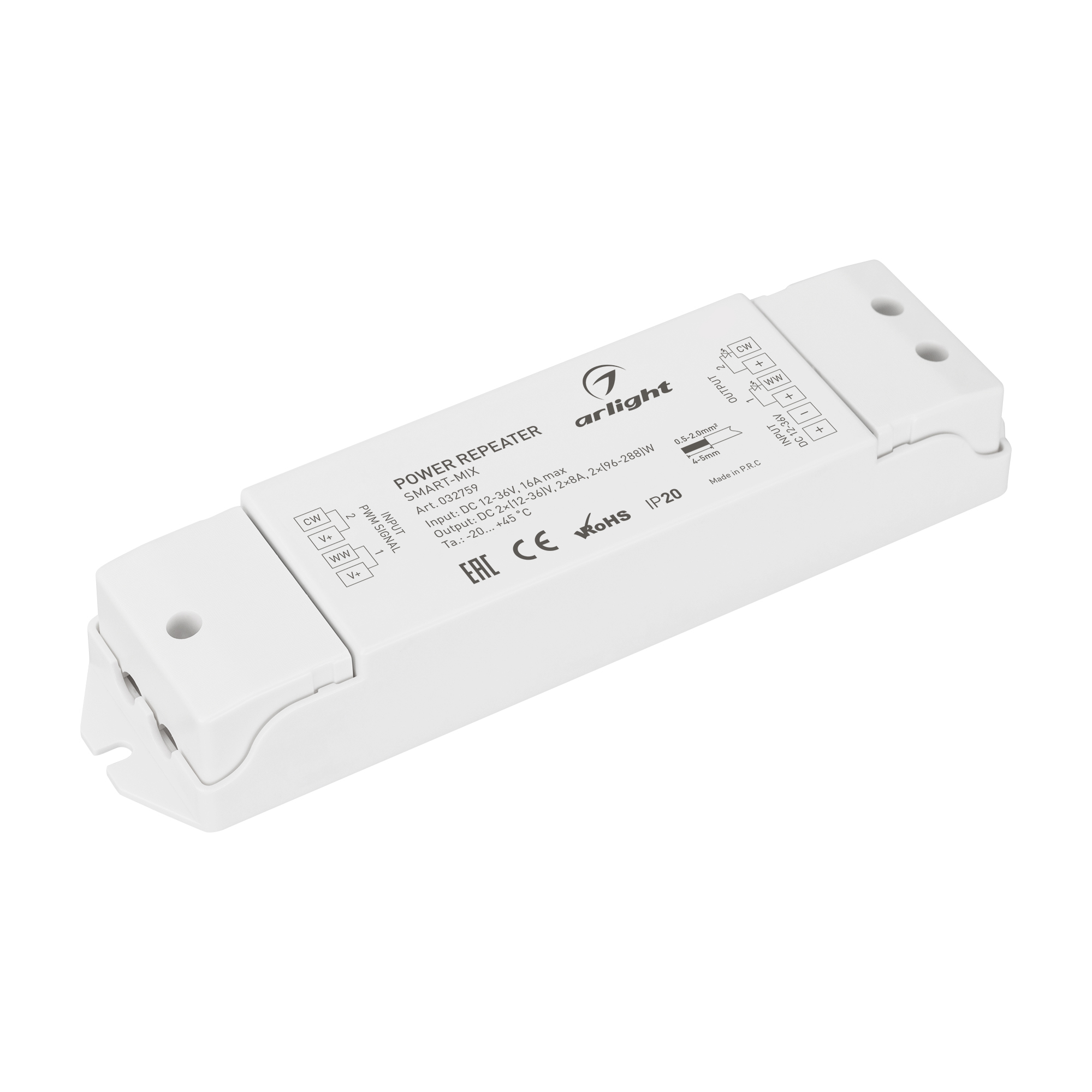 032759 Усилитель SMART-MIX (12-36V, 2x8A) (Arlight, IP20 Пластик, 5 лет) -  купить в Кирове по выгодной цене 3 747.25 ₽